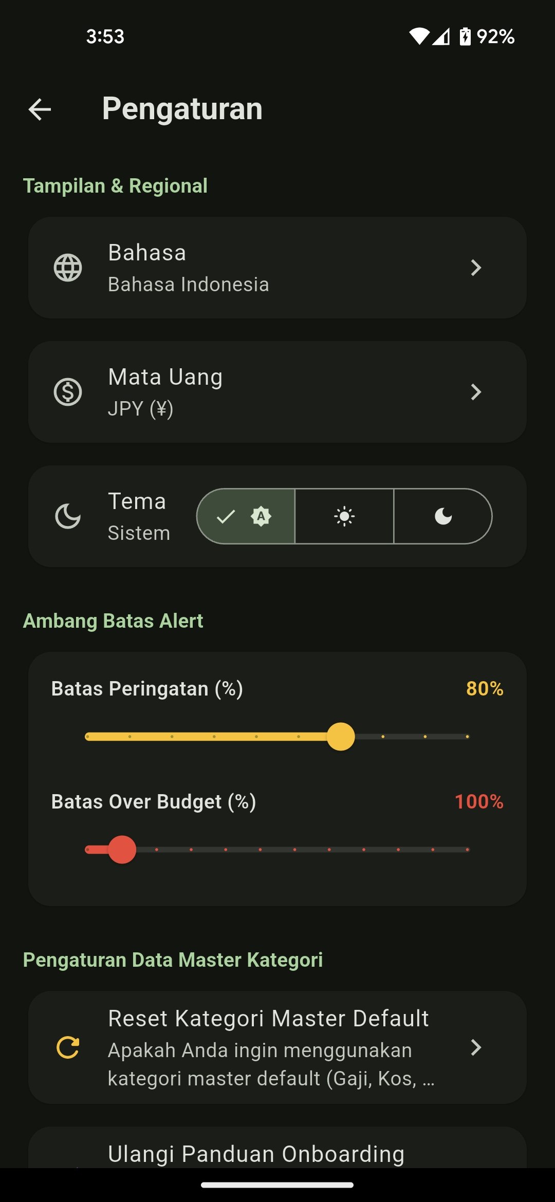 SICAKU - Sistem Catatan Keuangan Screenshot 8