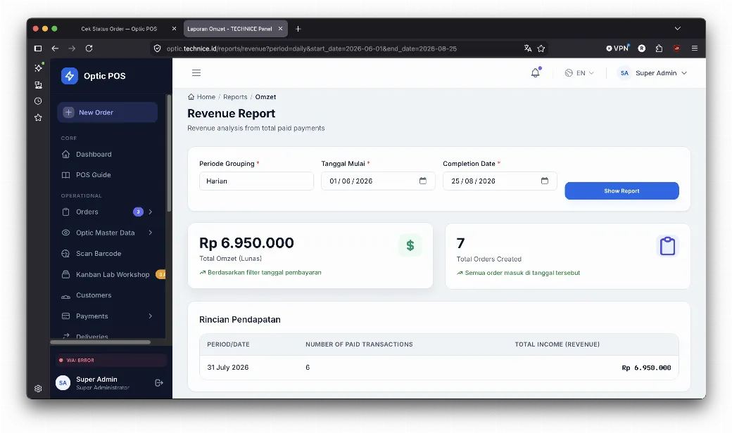 POS Optic – Solusi Lengkap Manajemen Toko Optik Screenshot 3