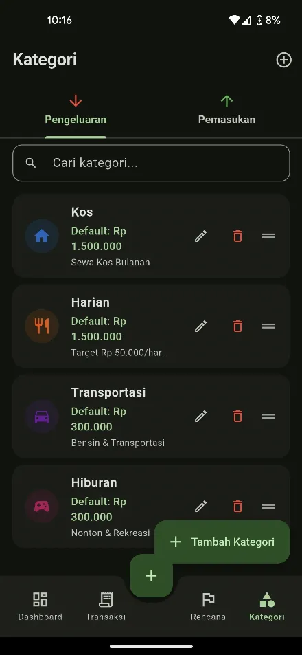 SICAKU - Sistem Catatan Keuangan Screenshot 3